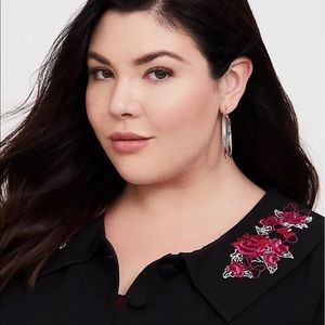 DISNEY MINNIE MOUSE EMBROIDERED COAT DRESS 1x Torrid